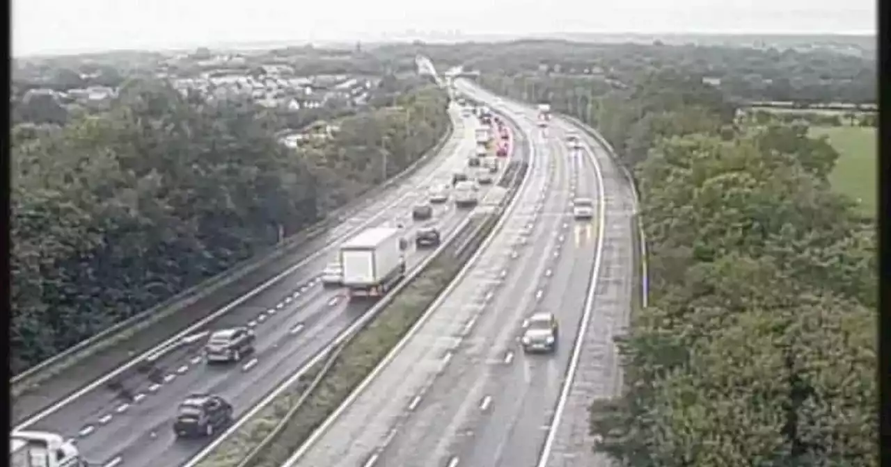 M61 rush-hour traffic chaos as overturned lorry causes closures