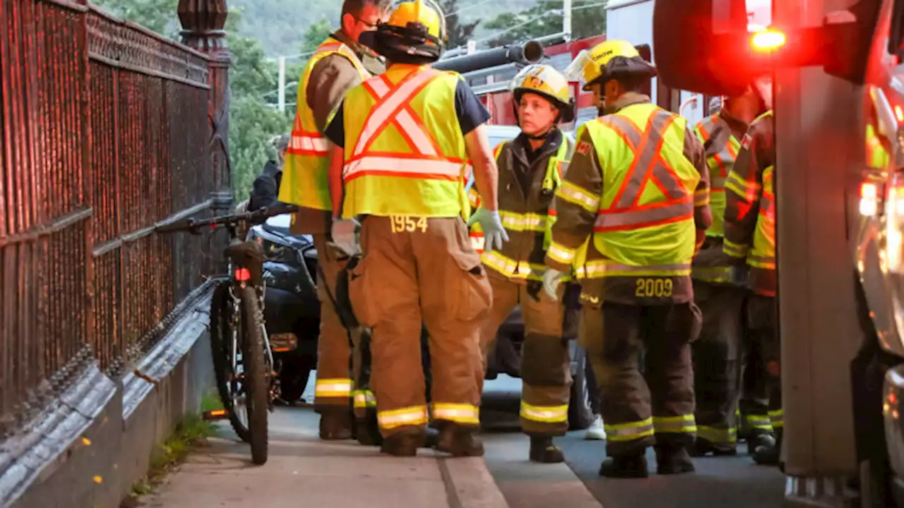 Cyclist taken to hospital following collision downtown