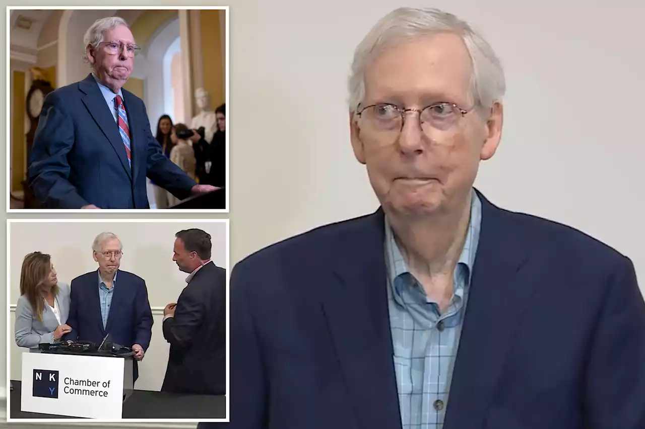 Mitch McConnell freezes up again during Kentucky press conference