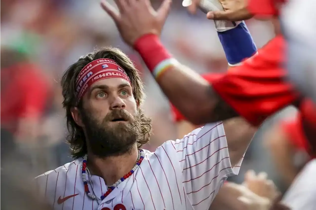 Phillies’ Bryce Harper joins 300-homer club with two-run blast against the Angels