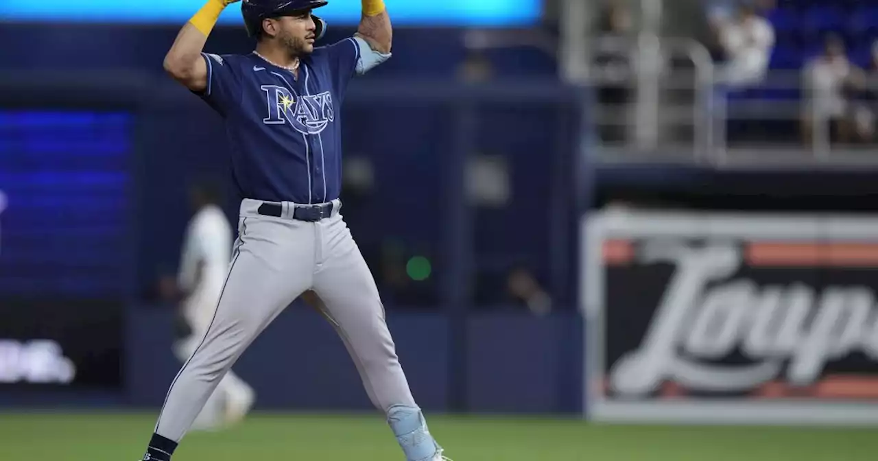 Arozarena, Lowe y Paredes disparan jonrones; Rays aplastan a Marlins