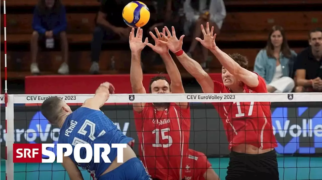 Volleyball-EM der Männer - Schweizer im Startspiel auf verlorenem Posten