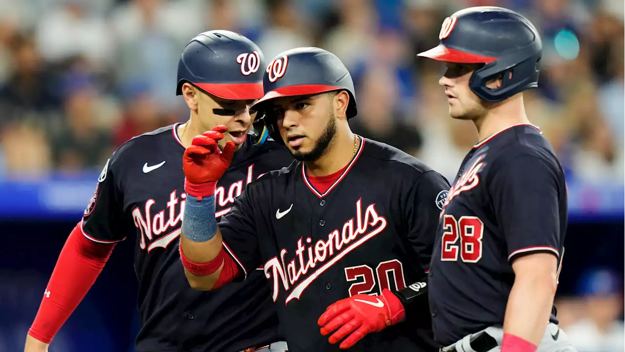 Carter Kieboom and Keibert Ruiz homer as Washington Nationals hold on to beat Toronto Blue Jays