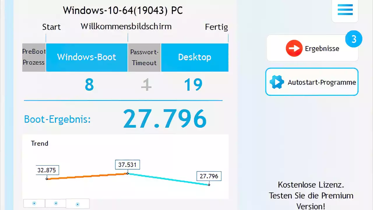 BootRacer Download - Boot-Dauer von Windows ermitteln