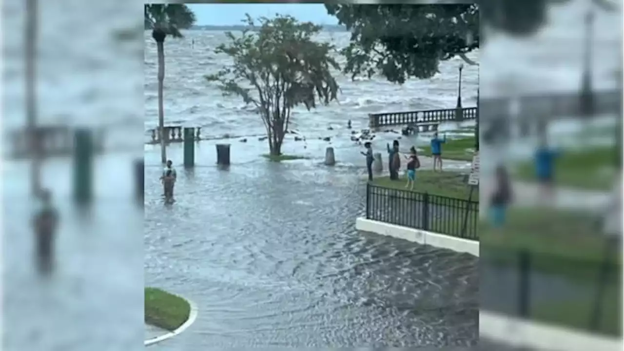 Memorial Park damaged by flooding from Hurricane Idalia