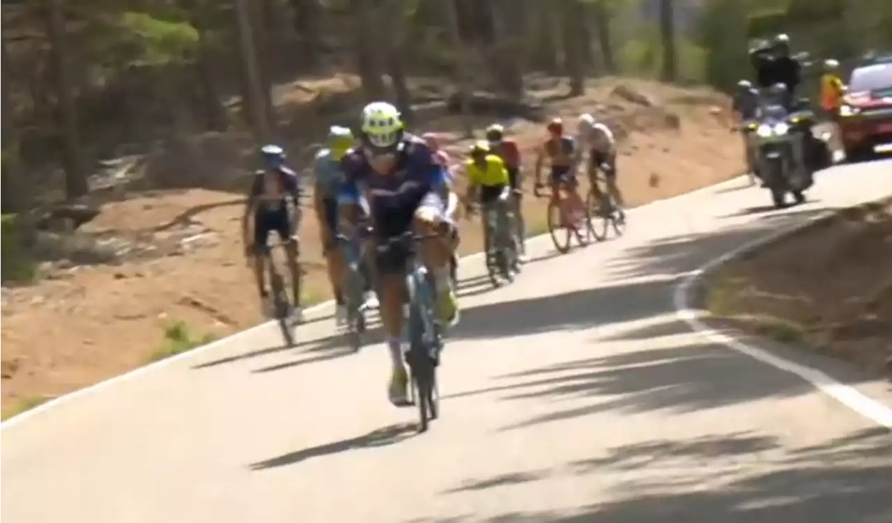 [Video] Einer Rubio sacó las garras en la Vuelta a España: ataque revolucionó la etapa 6