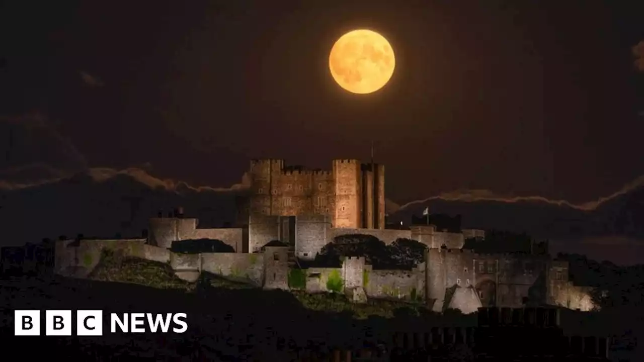 In pictures: Blue supermoon dazzles over the South East