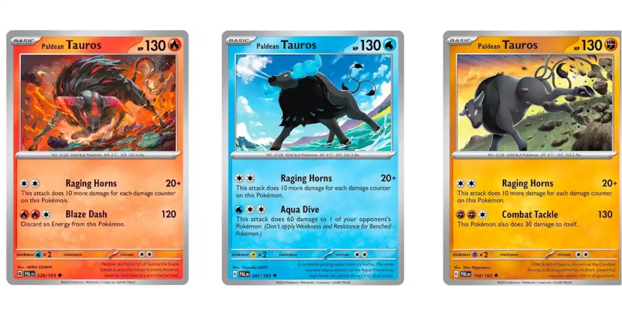 The Cards Of Pokémon TCG: Paldea Evolved Part 8: Paldean Tauros