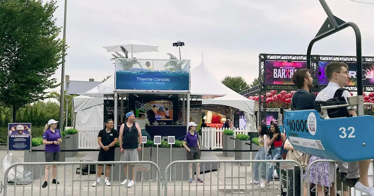 People are trolling Ontario Place megaspa developer's strange booth at the CNE