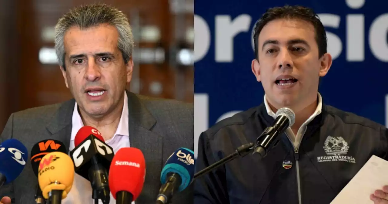 Rifirrafe entre el mininterior y el registrador por cifras sobre riesgo electoral en el país