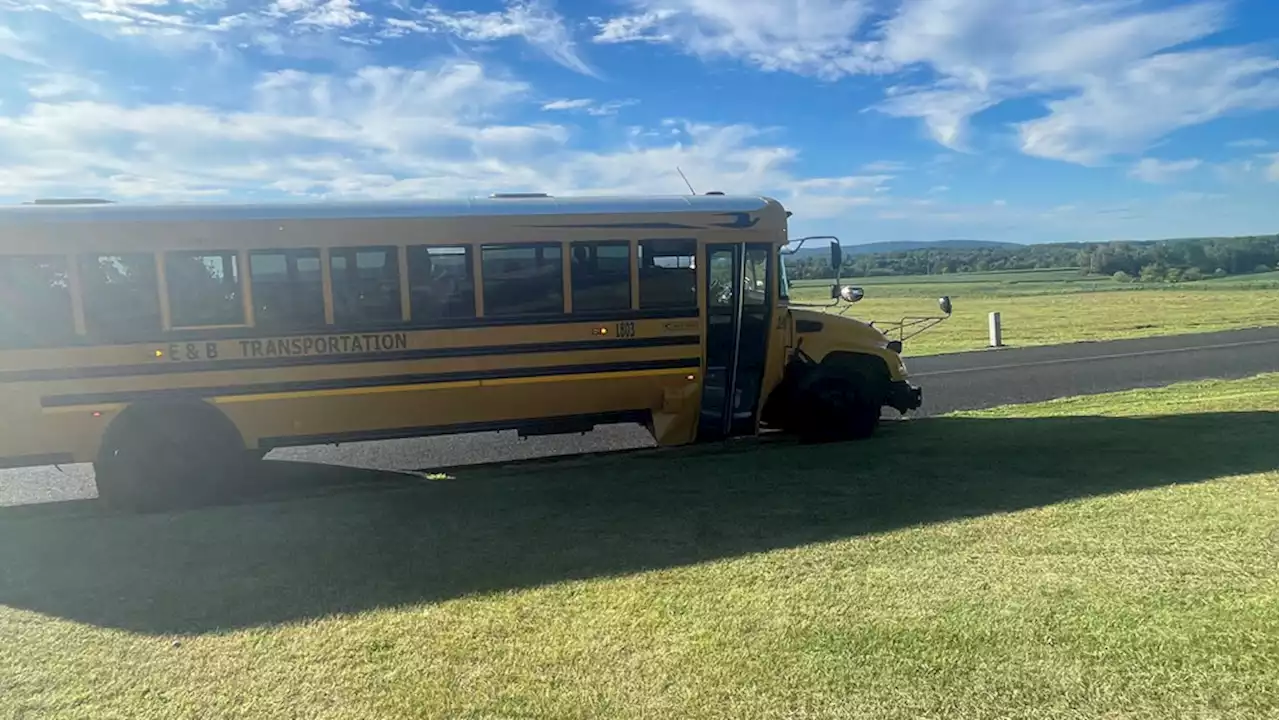 School bus carrying 15 children crashes, one person injured in Adams Co.