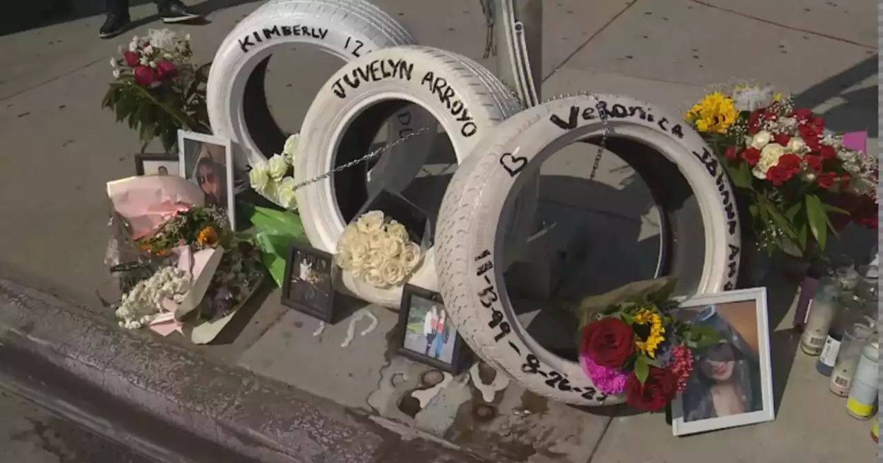 'Ghost Tire Memorial' placed where three Uber passengers died in crash