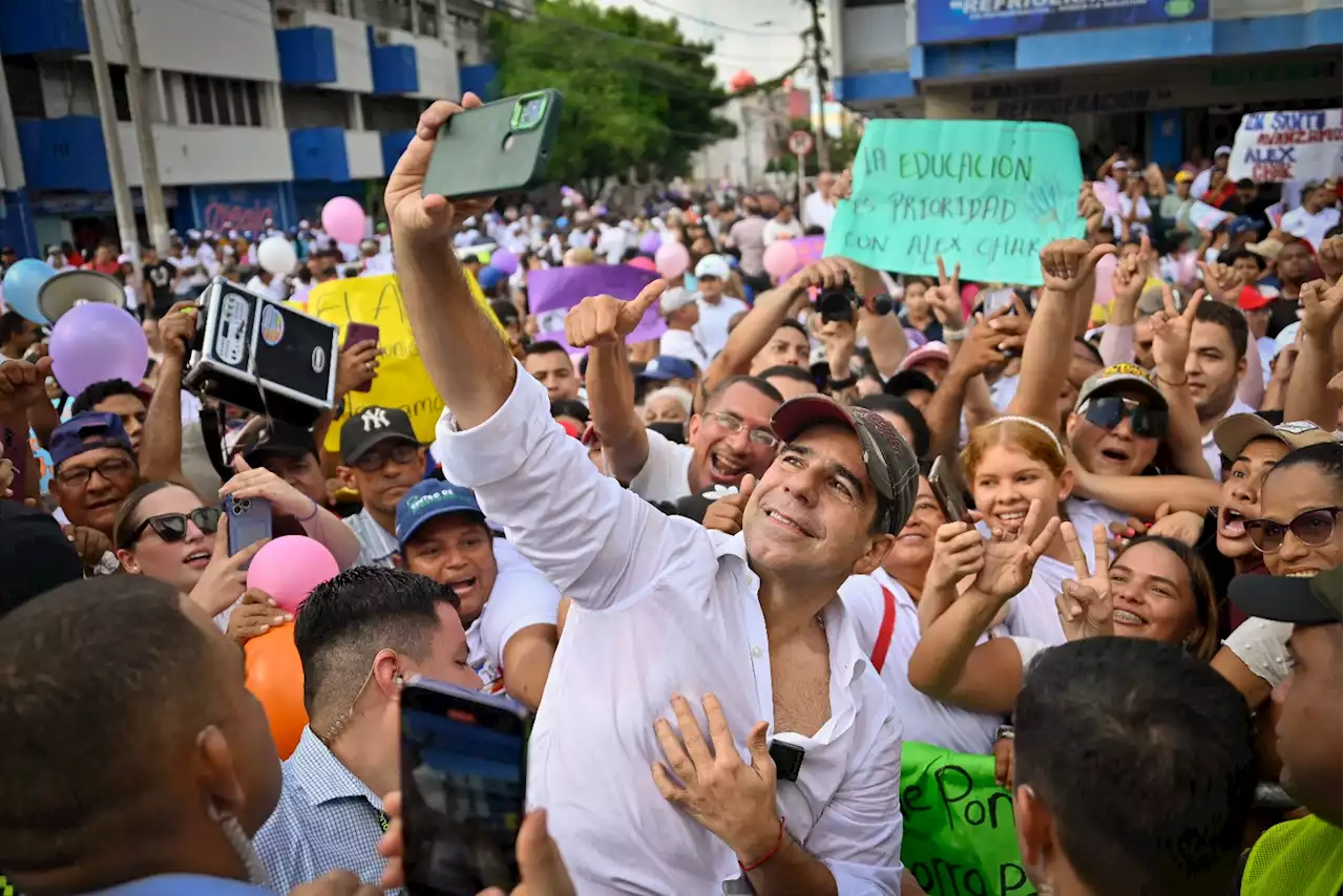 Álex Char tiene la mayor intención de voto para la Alcaldía, según Invamer