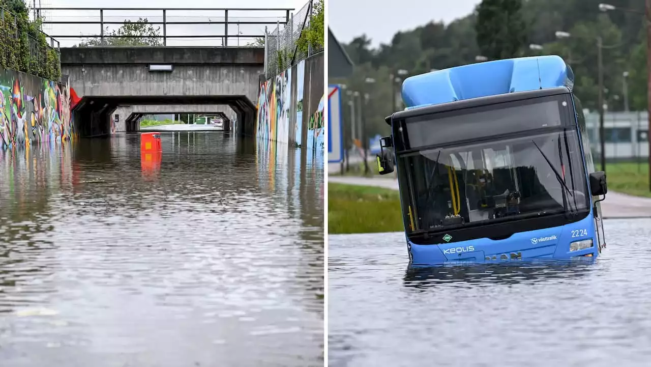 Hela listan: Här slogs regnrekorden i augusti