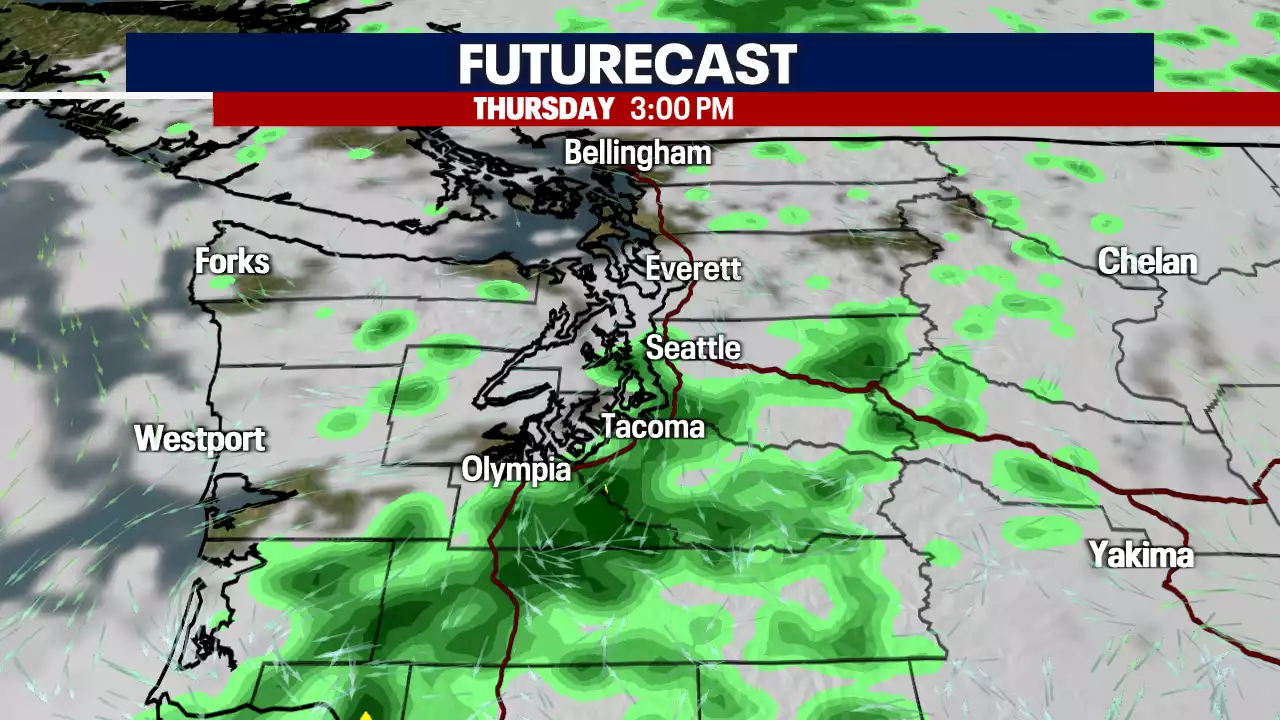 Seattle weather: Rain showers and cooler temps Thursday