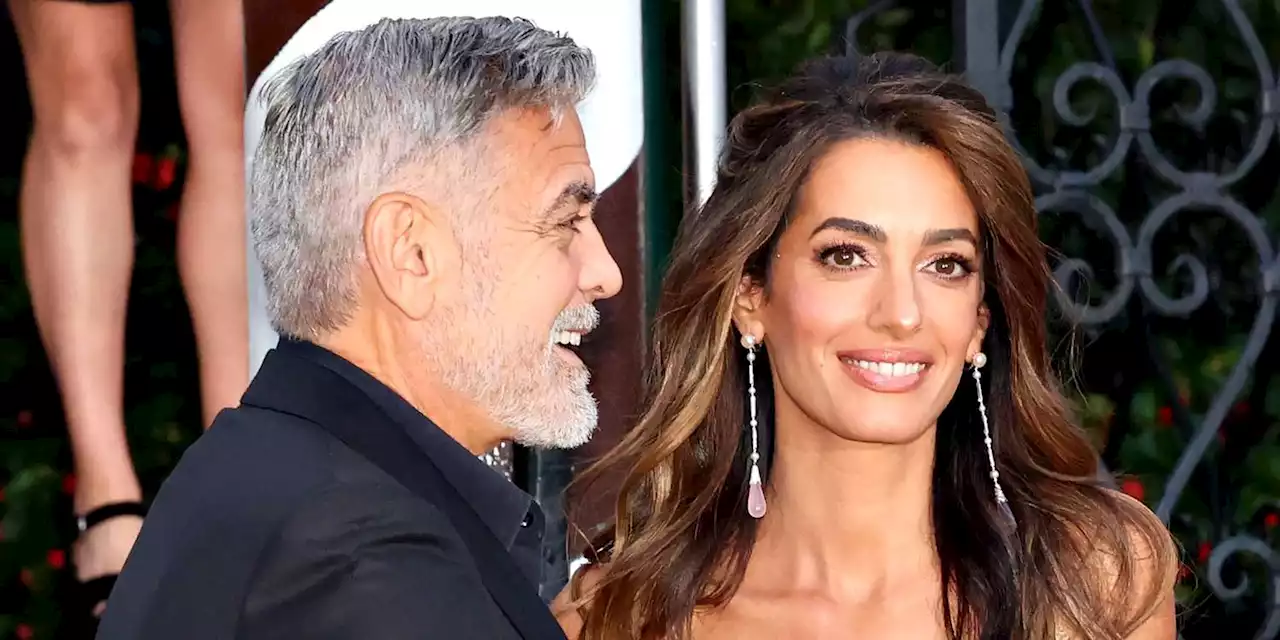 Amal Clooney's Lace and Tulle Date-Night Dress Is Giving Princesscore