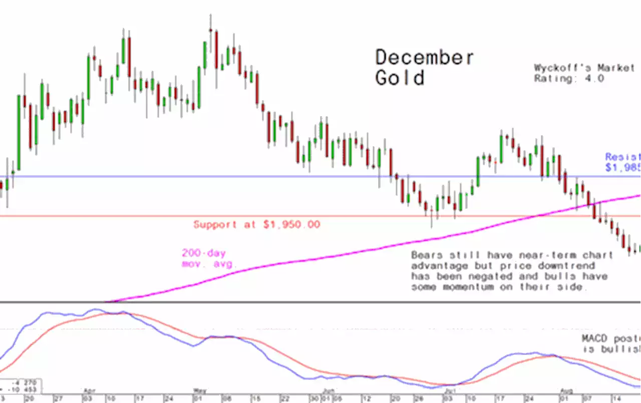 Thursday's Charts for Gold, Silver and Platinum and Palladium, August 31