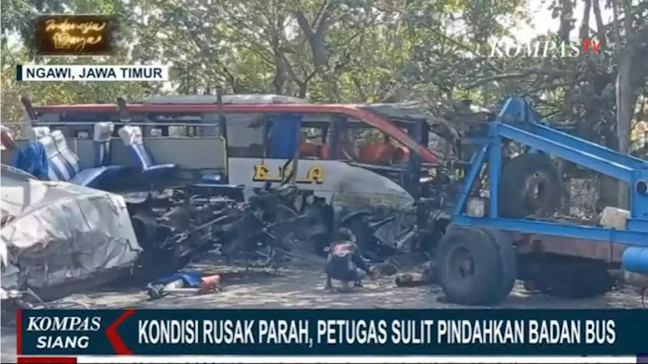 Update Kecelakaan Bus Eka dan Sugeng Rahayu di Ngawi, Polisi: 3 Korban Tewas, Olah TKP Siang Ini