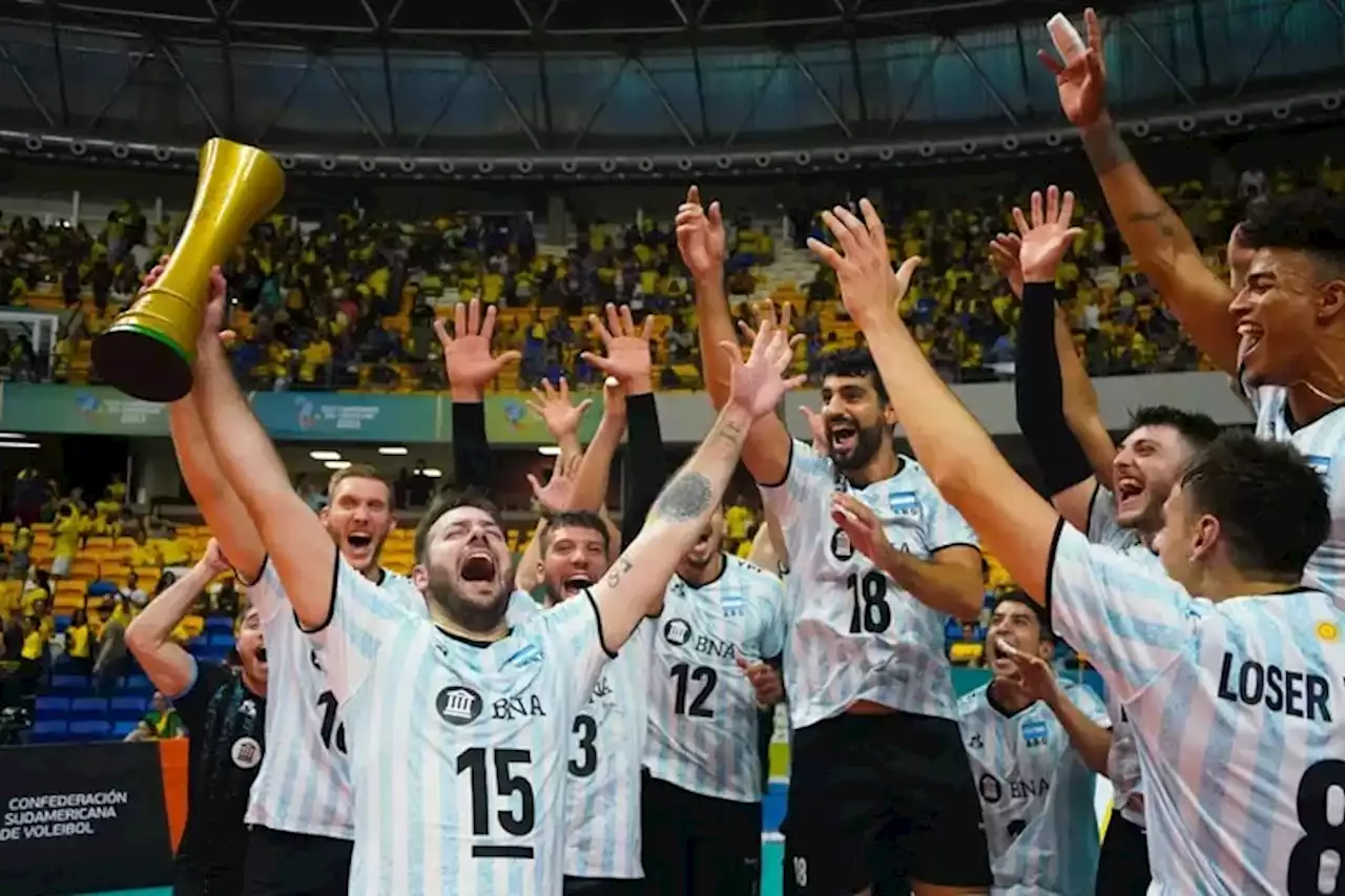 La selección argentina masculina de vóleibol para la historia: terminó con 72 años de reinado sudamericano de Brasil