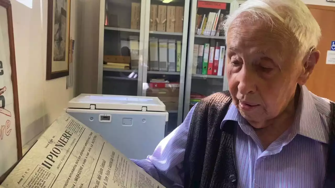 L'ex partigiano di 98 anni che donerà a Mattarella il vecchio giornale degli antifascisti