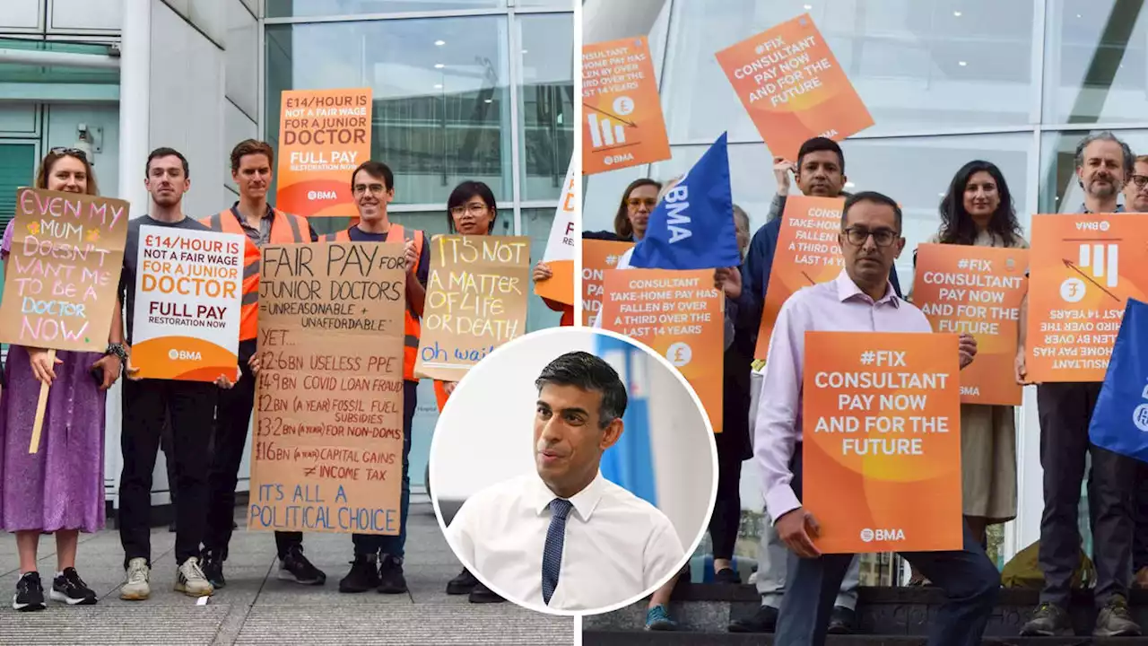 Junior doctors and consultants in England to go on joint strike for first time in NHS history amid ongoing pay dispute