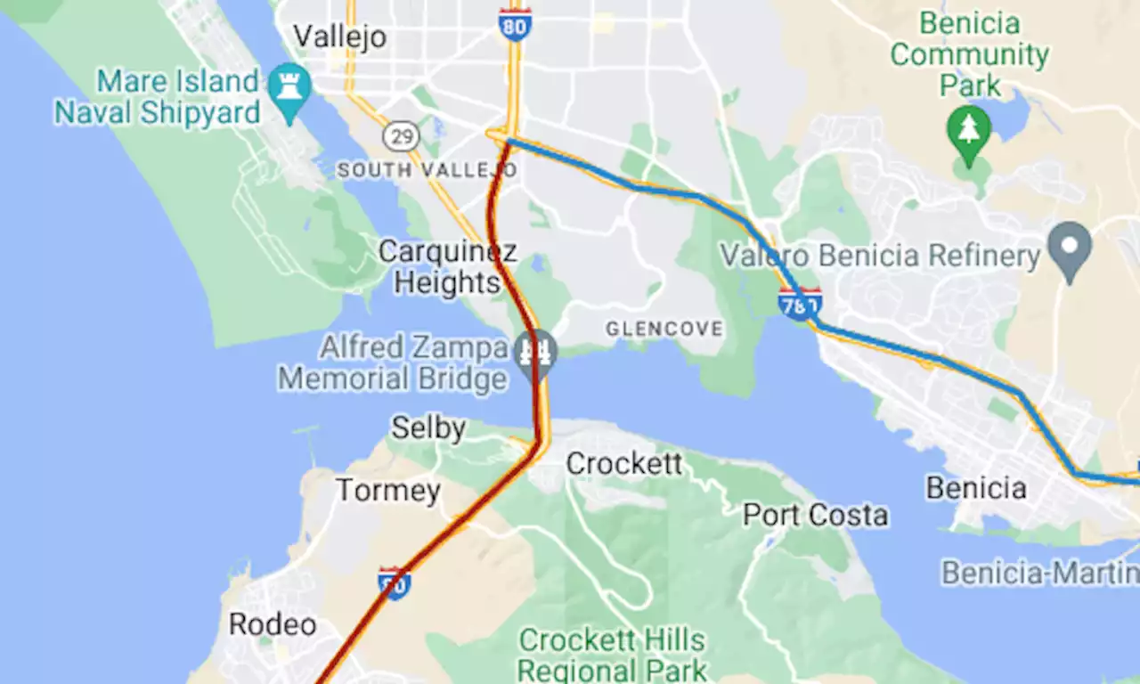 Map: Westbound Interstate 80 to be closed over Labor Day weekend