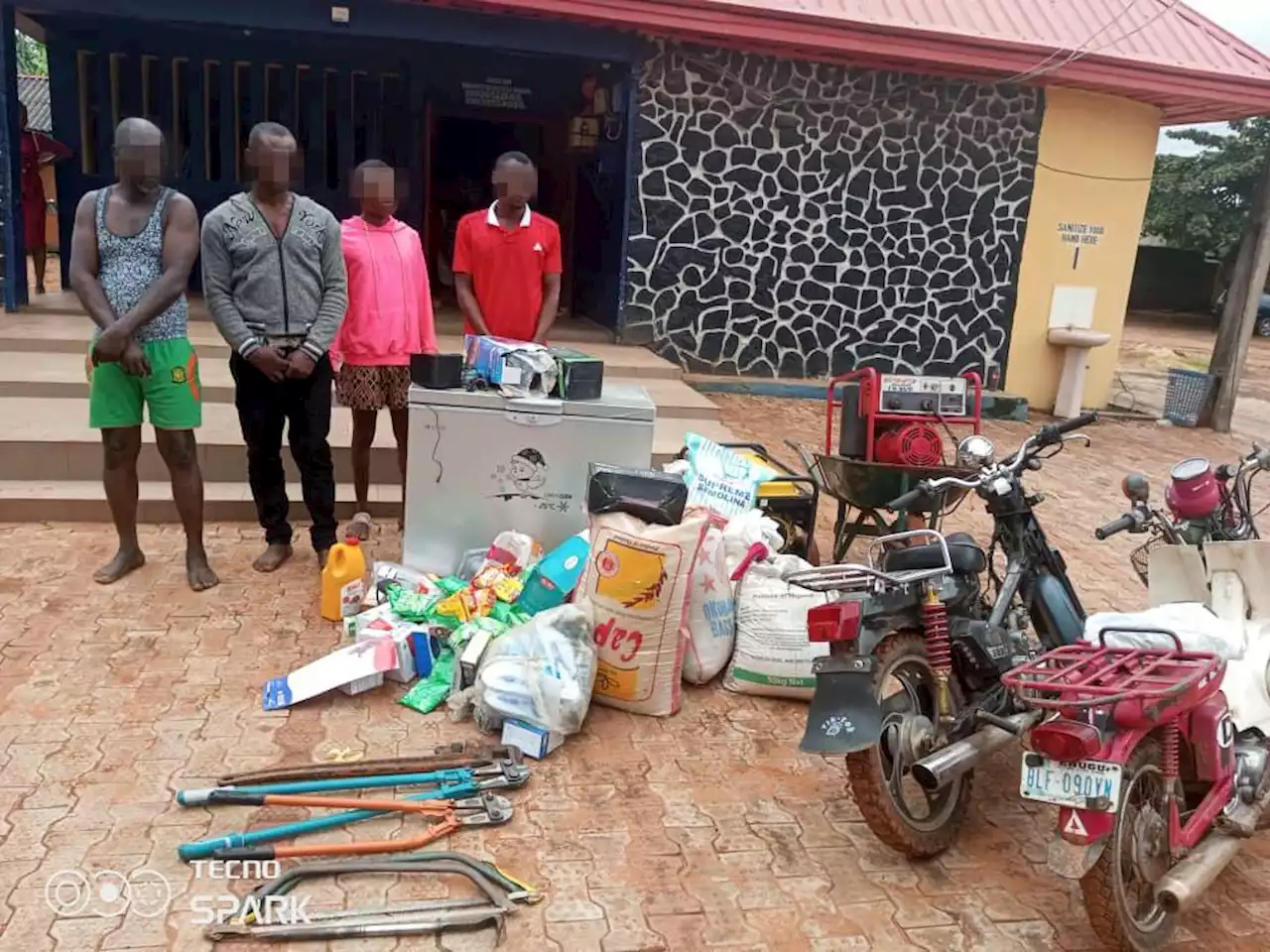 Anambra police arrest four burglary suspects, recover stolen items