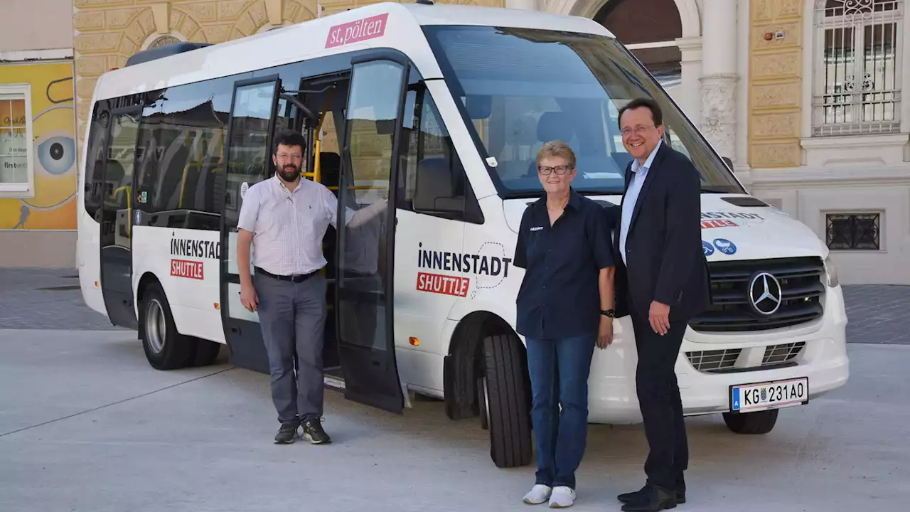 St. Pöltner Innenstadt-Shuttle hat Fahrt aufgenommen