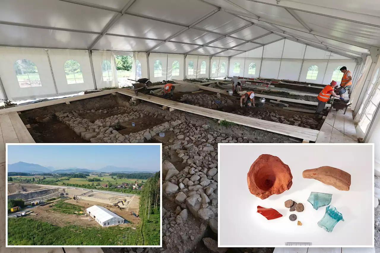 ‘Astounding’ 2000-year-old Roman building discovered beneath Switzerland quarry