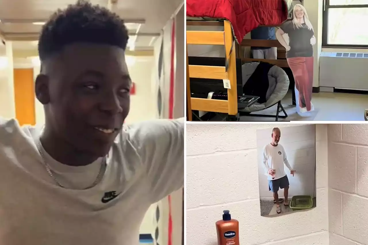 ‘Momfluencer’ trolls son by placing life-size poster board of herself in his Maryville University dorm