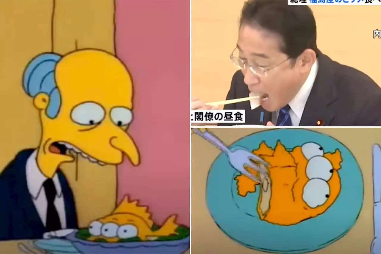 ‘The Simpsons’ predicted Japanese prime minister eating radioactive Fukushima fish, fans say