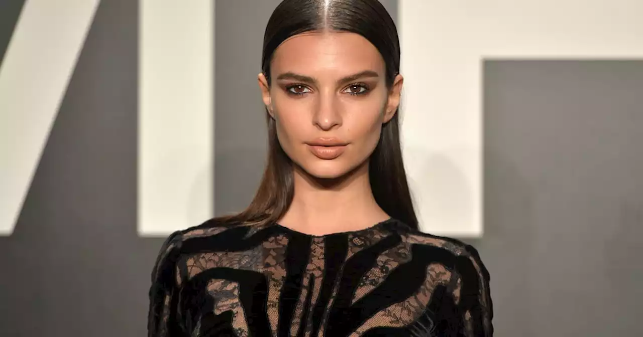 Emrata Showed Off Every Angle of Her Printed Halterneck Thongkini