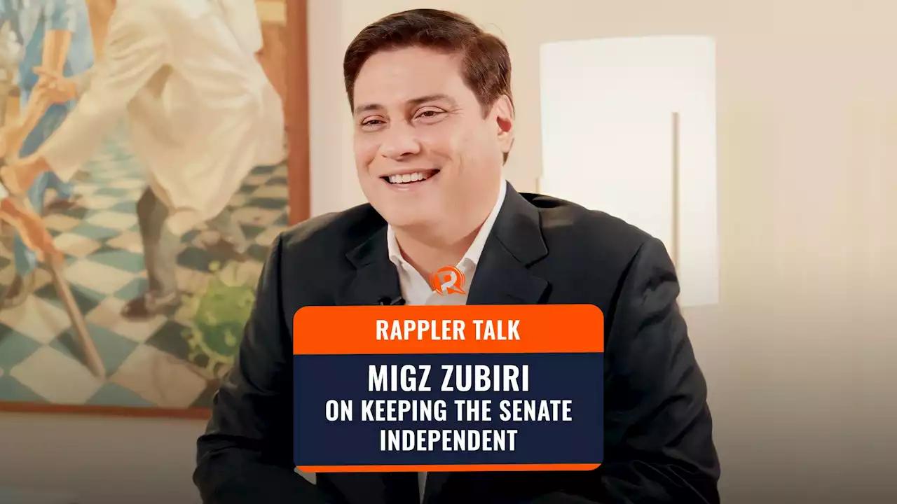 Rappler Talk: Migz Zubiri on keeping the Senate independent