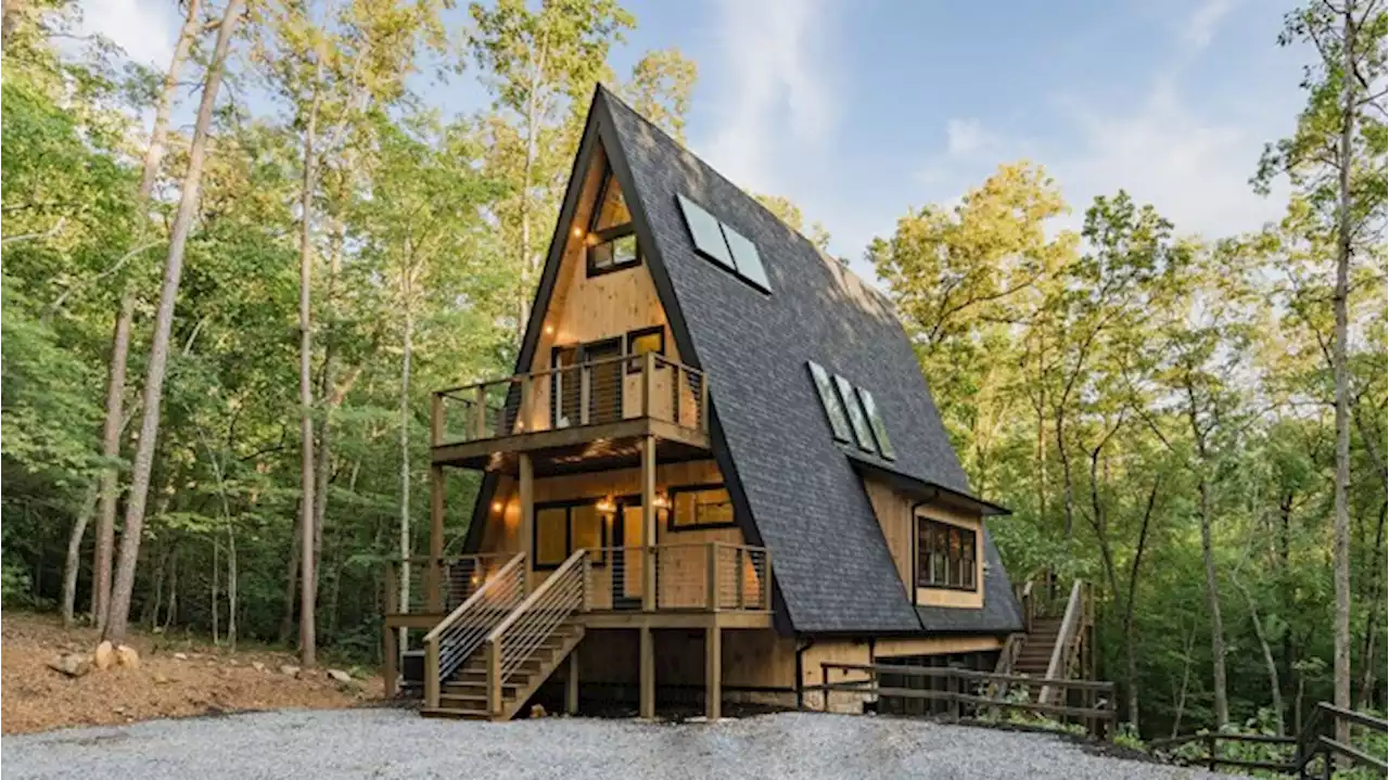 This Modern $1.2 Million A-Frame in Georgia Overlooks the Blue Ridge Mountains