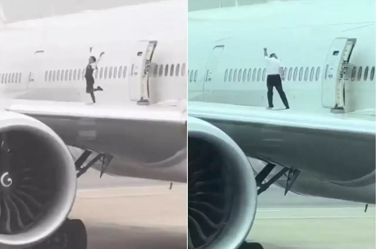 Swiss airline crew members land themselves in trouble for taking photos on plane’s wing