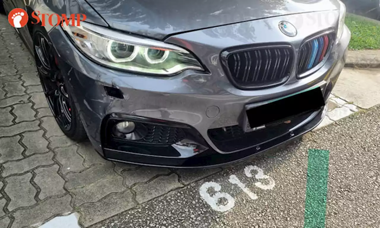 Driver appealing for witnesses to hit-and-run after finding his BMW damaged at Bukit Batok carpark