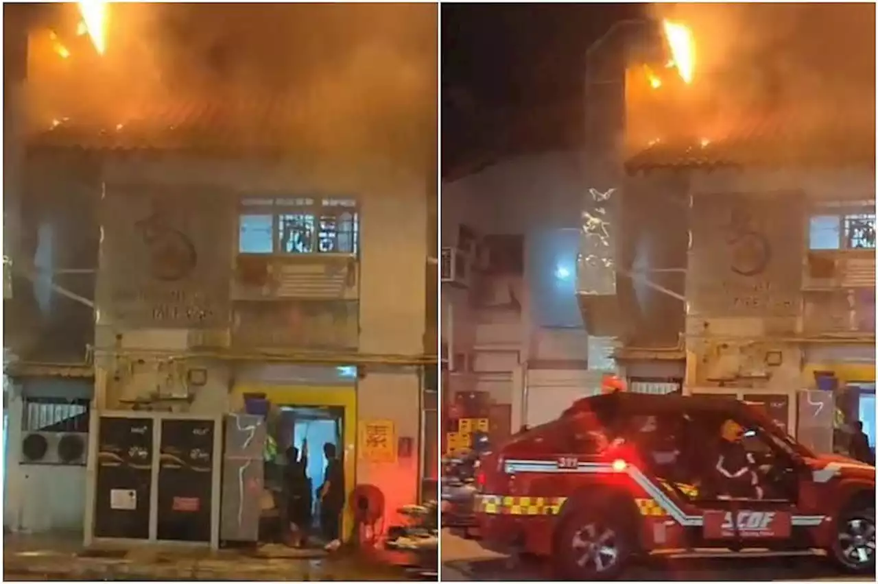 Fire at $40m Yishun coffee shop leaves one with minor burns, 19 others forced to evacuate