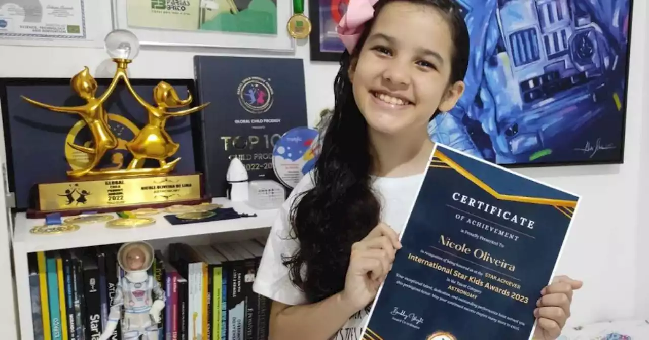 Astrônoma mais jovem do mundo, brasileira de 10 anos é prodígio e já detectou 44 asteróides