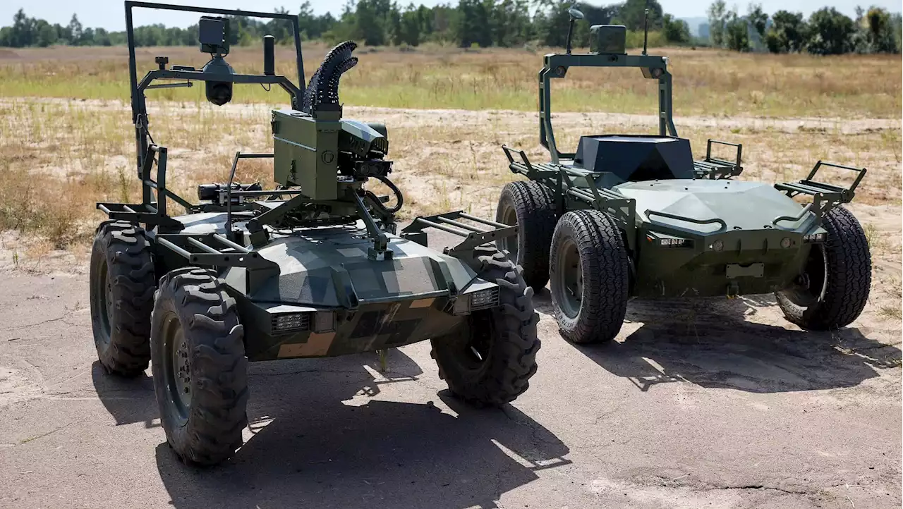 Ukraine unveils 'terminator' land drones that can fire machine guns and cross minefields