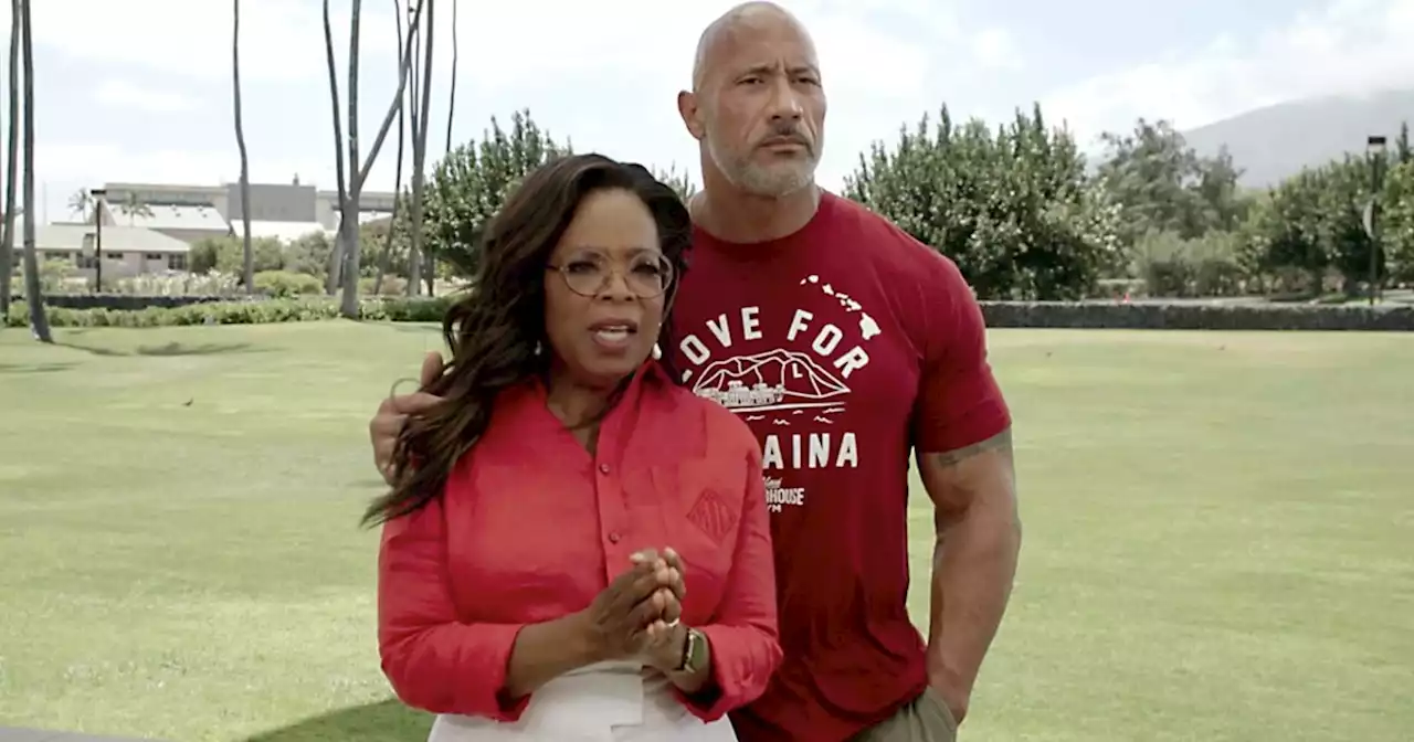 Oprah and Dwayne Johnson announce fund to help Maui residents affected by wildfires