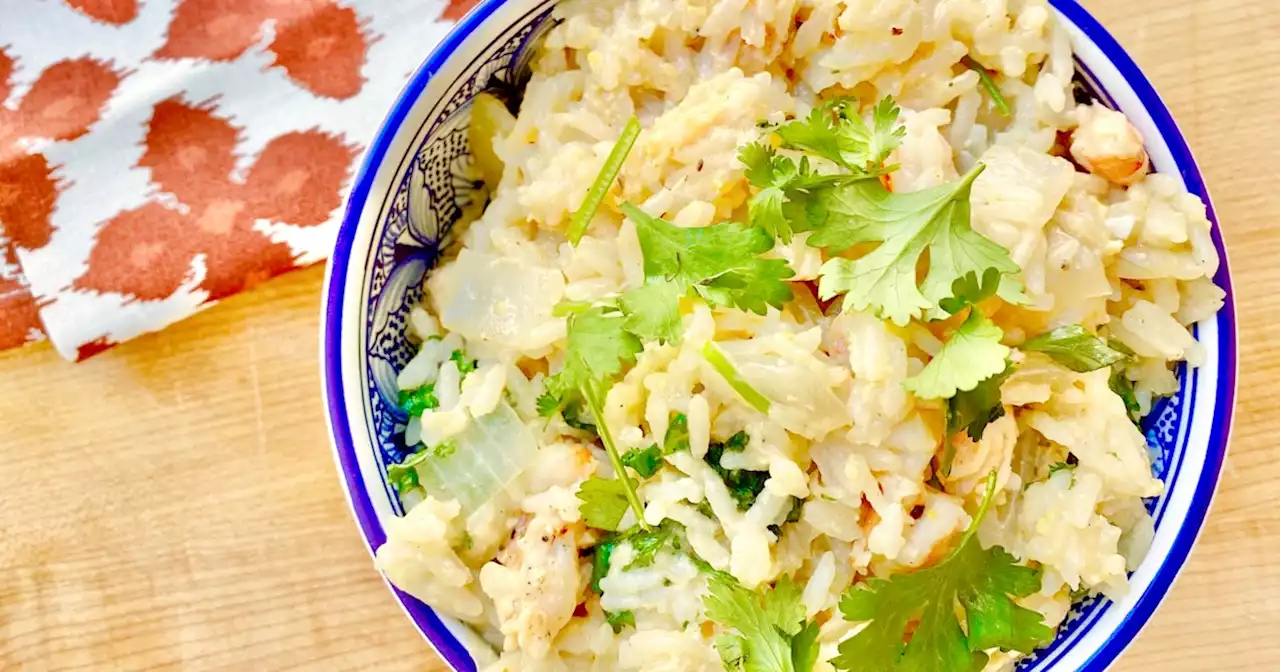 Use leftover shrimp to make easy fried rice for dinner