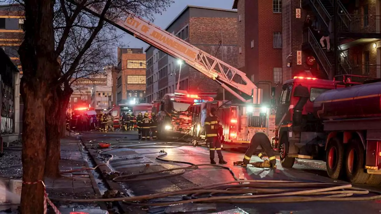 Dozens dead, many wounded in building blaze in South Africa's Johannesburg