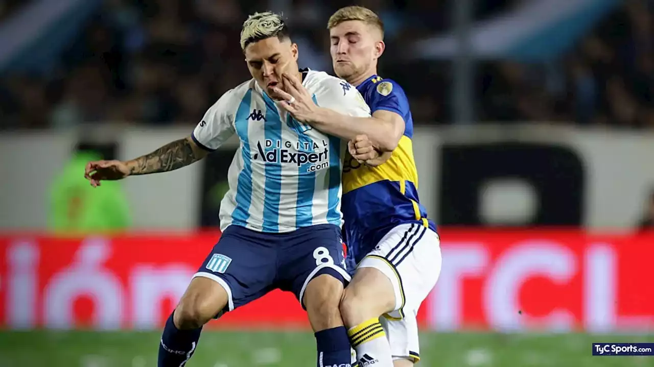 La noche de Juanfer Quintero con Racing en la revancha ante Boca por la Copa Libertadores