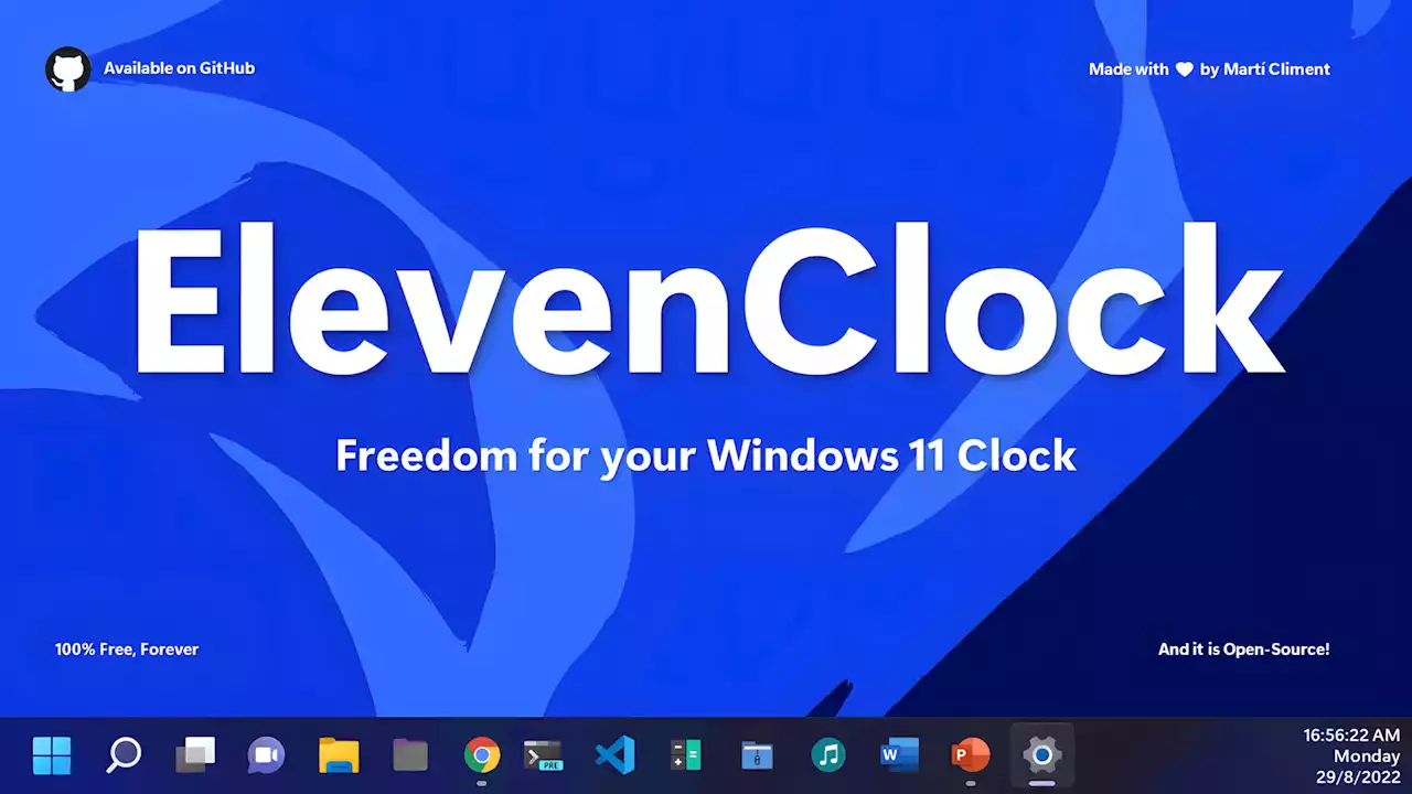 ElevenClock Download - Uhr von Windows 11 anpassen