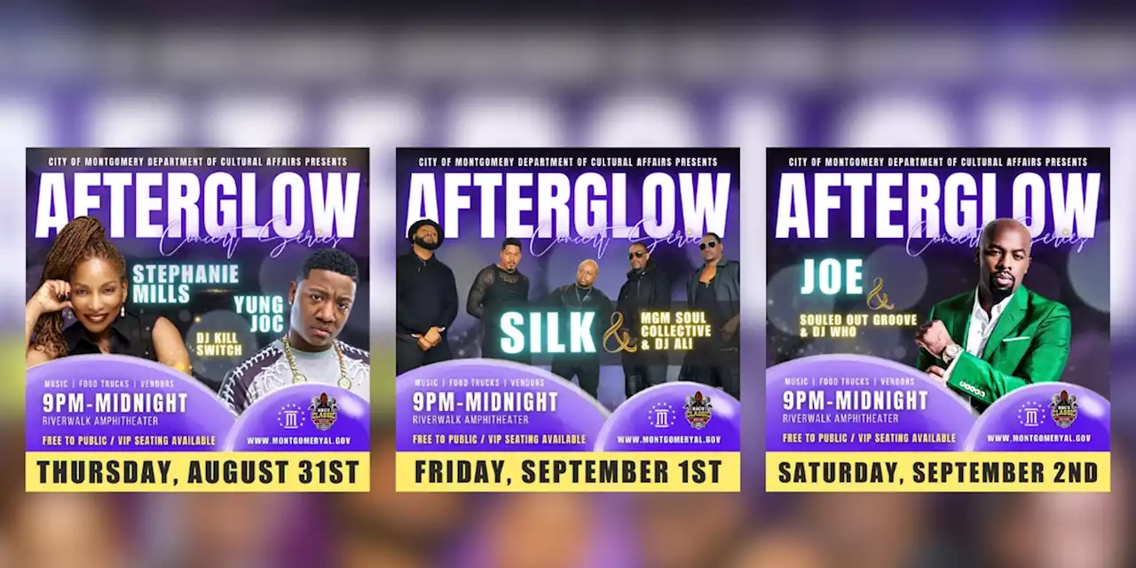 Afterglow Concert Series kicks off Thursday in Montgomery