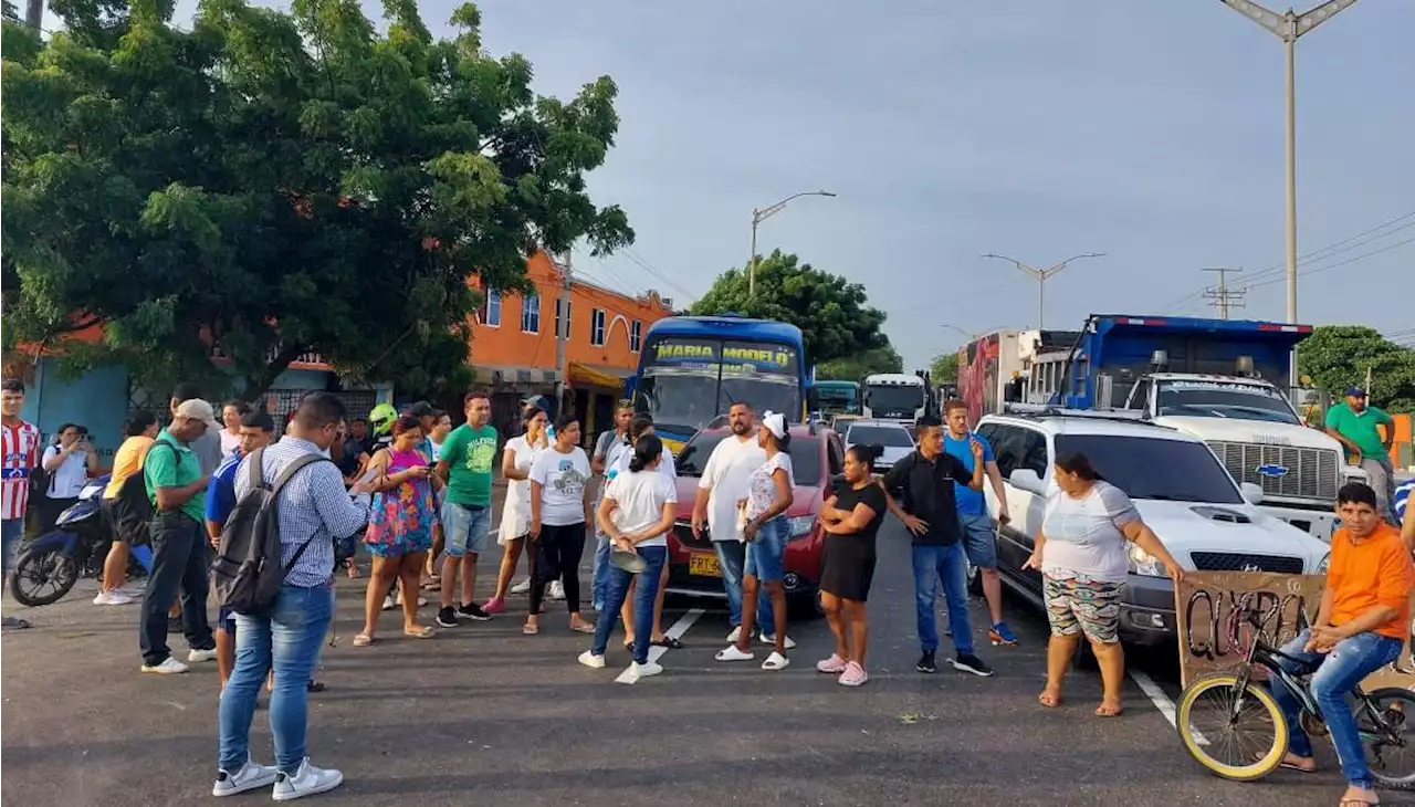 Bloqueo en la Circunvalar: habitantes del barrio Los Olivos llevan 10 días sin luz