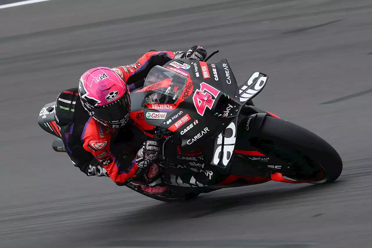 MotoGP British GP: Aleix Espargaro tops FP2 as Marquez, Quartararo miss Q2 cut