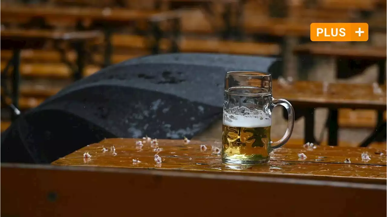 Biergärten befinden sich zwischen Regenfrust und Existenzangst