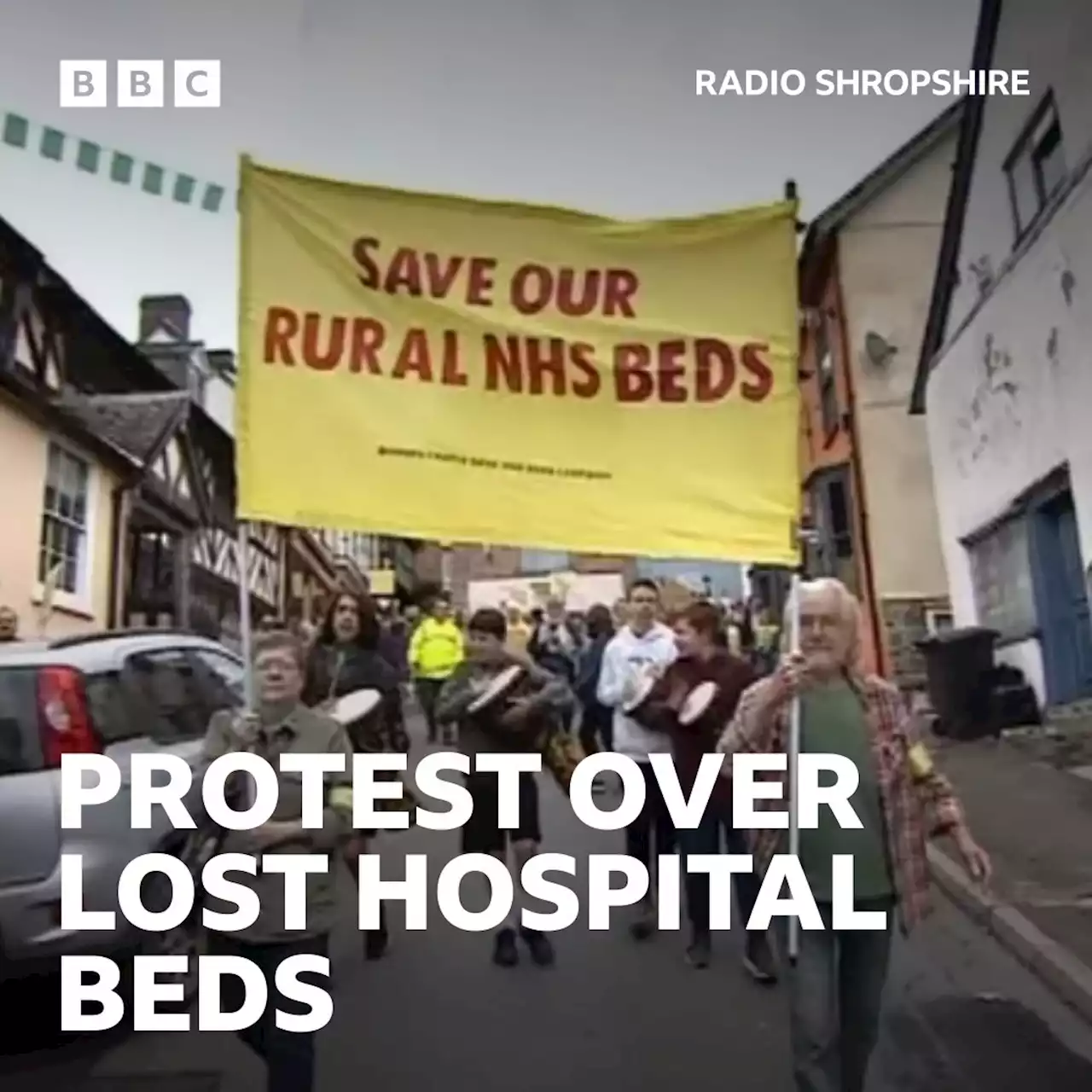 Campaigners march to save Bishop's Castle hospital beds