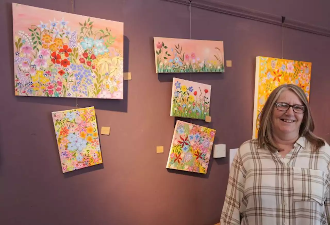 Artist celebrates her first exhibition at The Larder